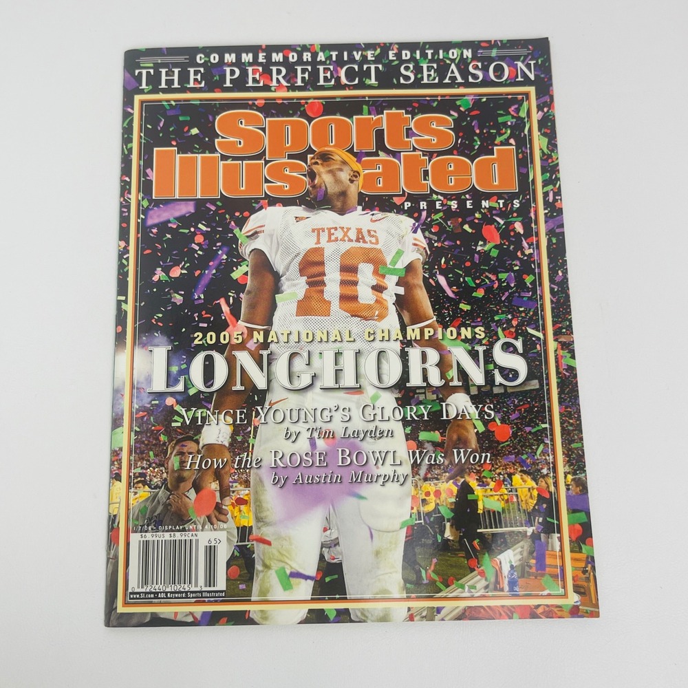 Texas Longhorns Sports Illustrated Magazine 2005 National Champions Vince Young